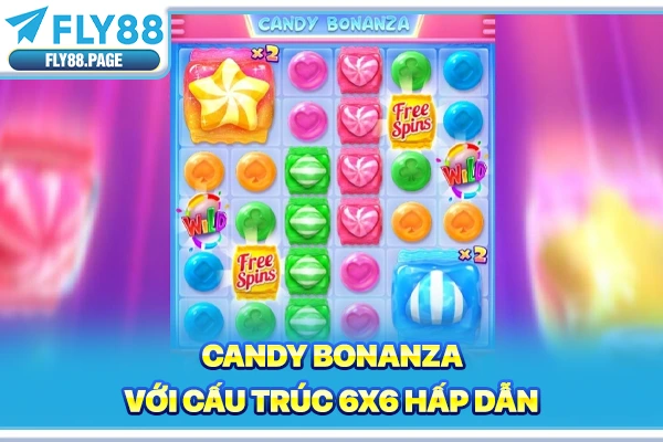 Candy Bonanza với cấu trúc 6x6 hấp dẫn