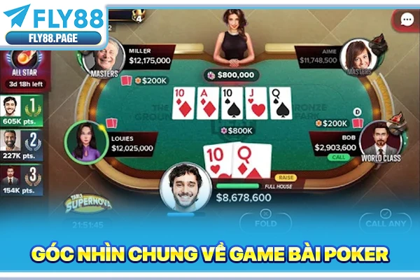 Góc nhìn chung về game bài poker