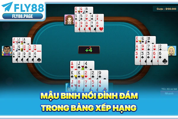 Mậu Binh nổi đình đám trong bảng xếp hạng Mậu Binh nổi đình đám trong bảng xếp hạng