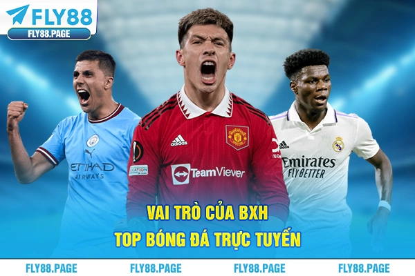 Vai trò của BXH top bóng đá trực tuyến